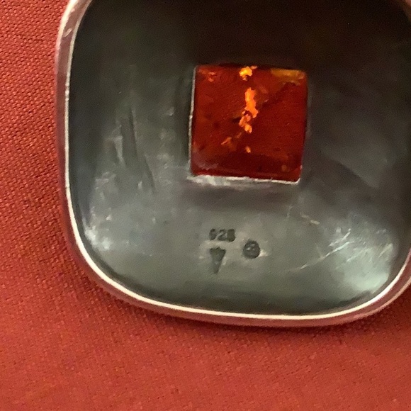Silpada Silver Pendant with Amber Accent - Picture 5 of 5